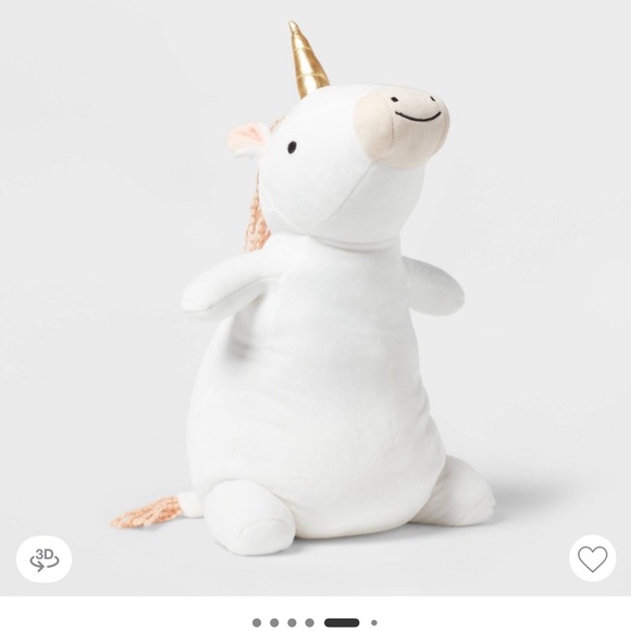 Unicorn Weighted Plush Kids' Throw Pillow - Picture 1 of 8